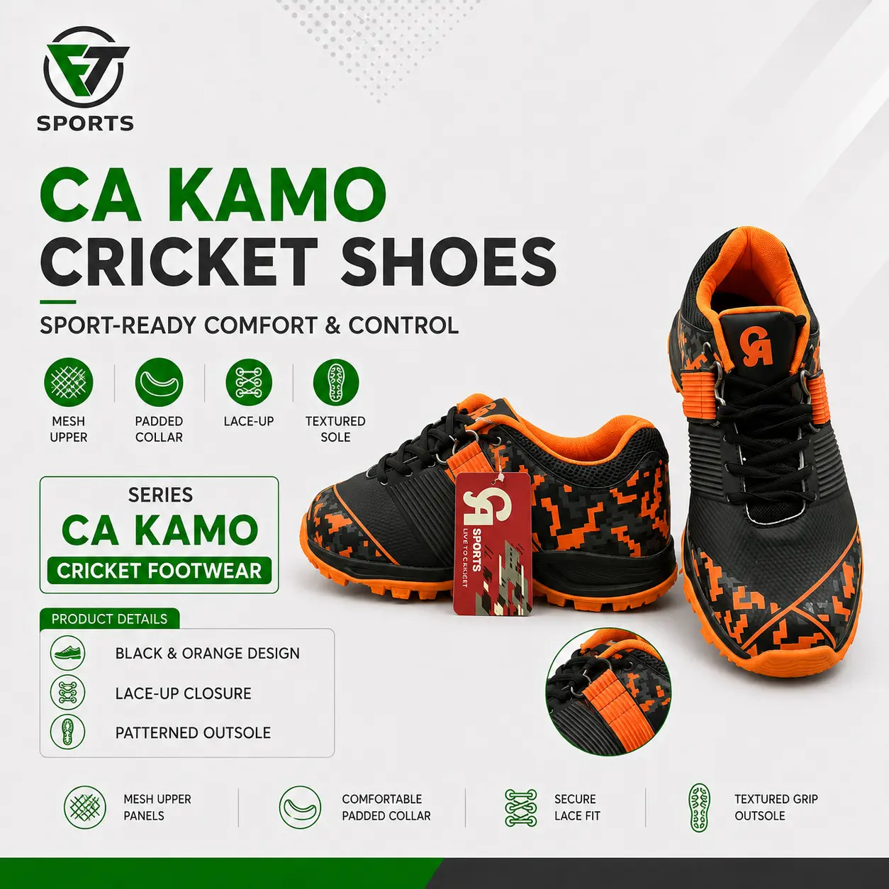 CA Kamo cricket shoes spotlight(1) CA Kamo cricket shoes spotlight - Image 1