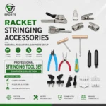 Professional racket stringing accessories set
